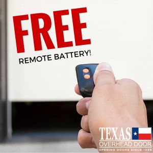 free replacement garage remote battery