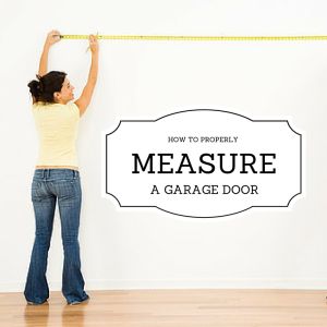 how to measure a garage door