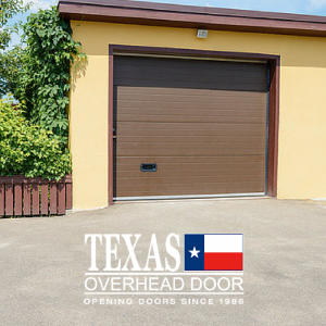 brown garage door