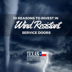 Wind Resistant Service Doors