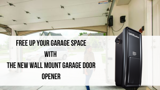 Save Garage Space with this New Wall Mount Garage Door Opener