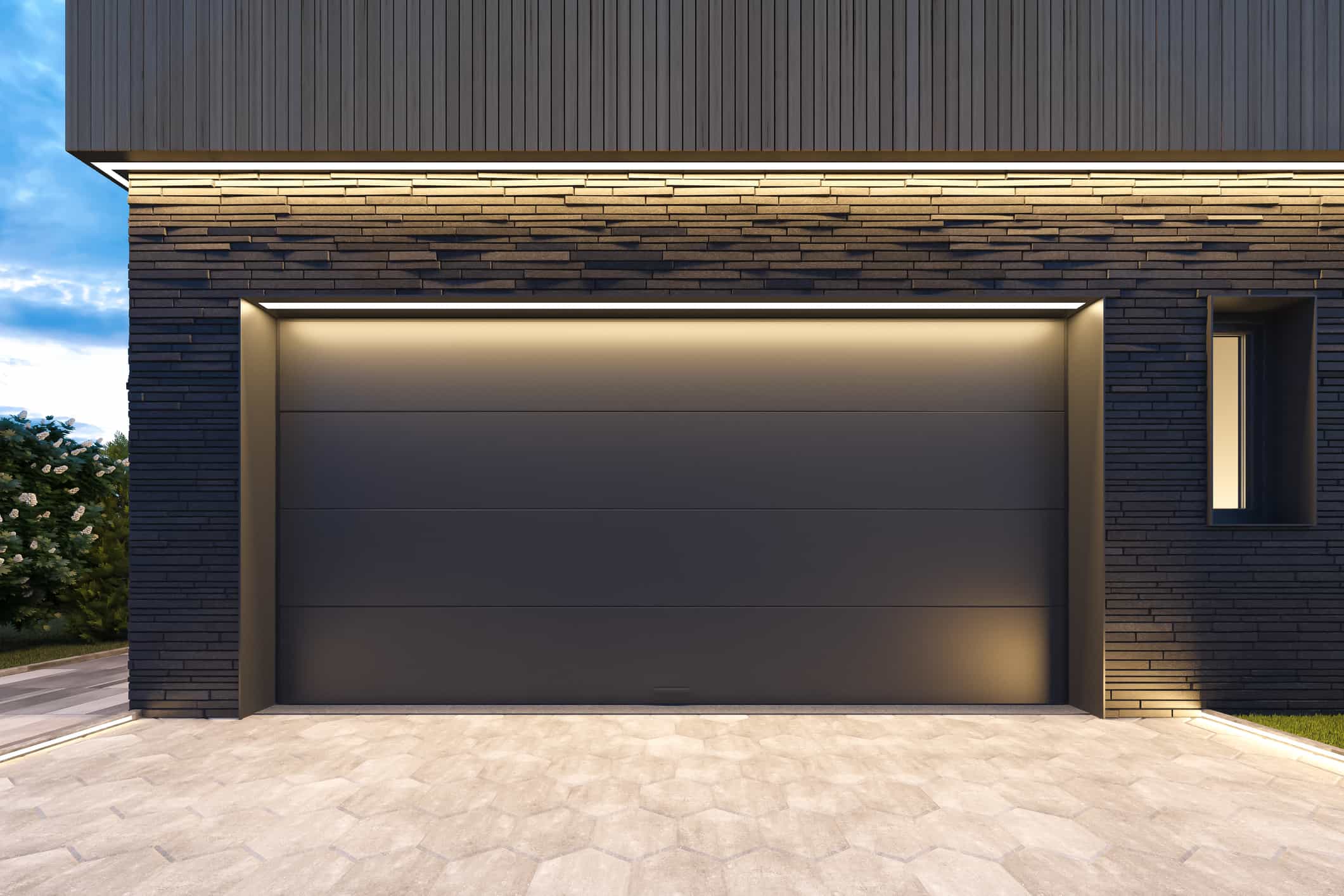 Dark Gray Modern Garage Door
